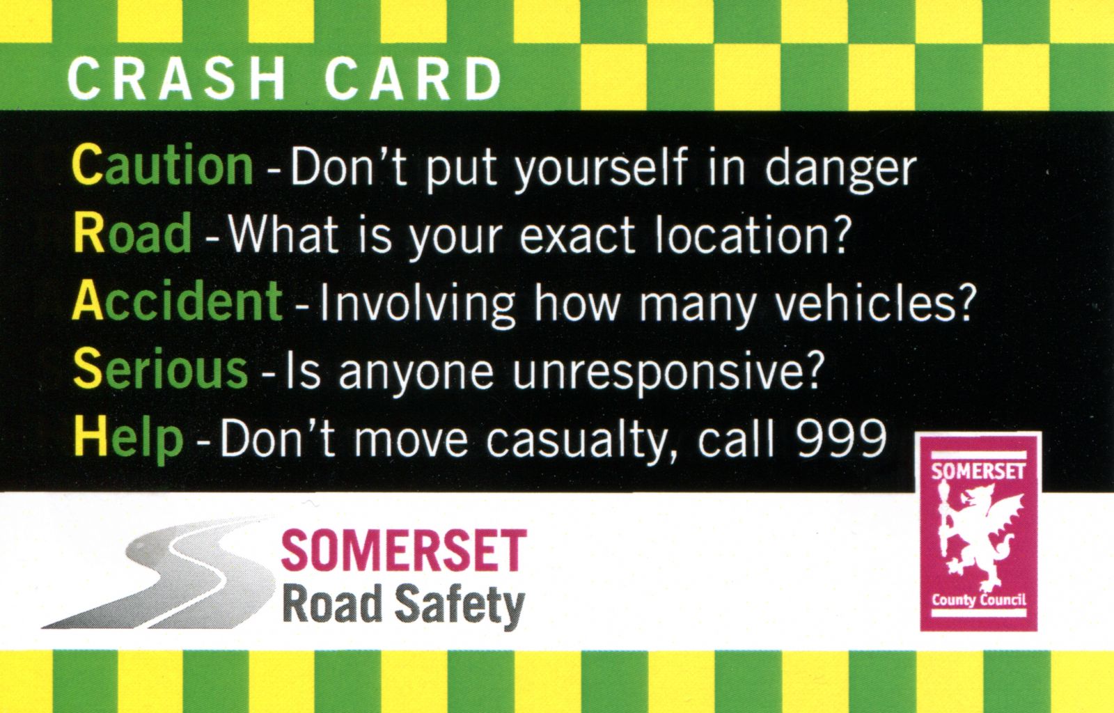 Crash card